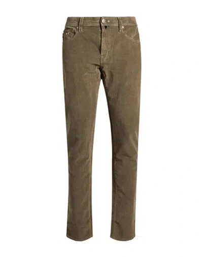 Tramarossa Man Pants Military Green Size 35 Cotton, Elastane