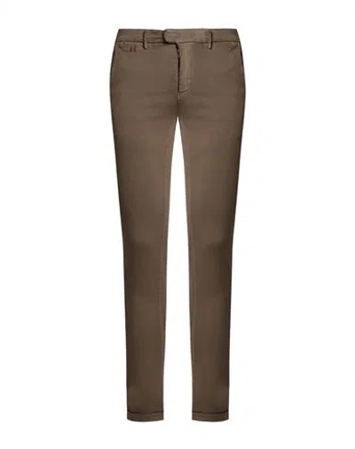 Tramarossa Man Pants Military Green Size 36 Cotton, Polyester, Elastane In Brown