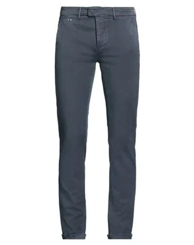 Tramarossa Man Pants Navy Size 31 Cotton, Elastane In Blue