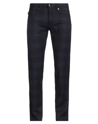 Tramarossa Man Pants Navy Size 32 Virgin Wool, Elastane