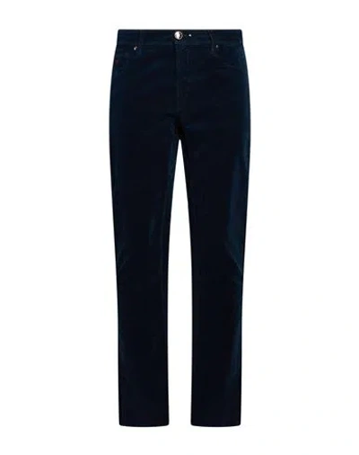 Tramarossa Man Pants Navy Size 38 Cotton, Elastane
