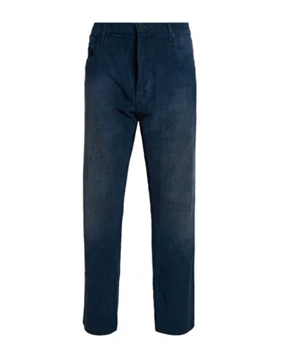 Tramarossa Man Pants Navy Size 38 Cotton, Elastane In Blue