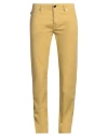 Tramarossa Man Pants Pastel Yellow Size 33 Cotton, Elastane In Yellow