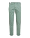 Tramarossa Man Pants Sage Green Size 38 Cotton, Polyester, Elastane In Green