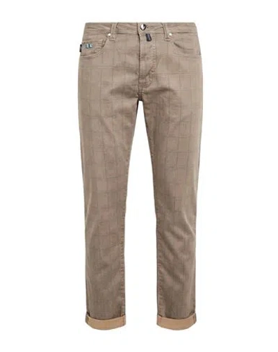 Tramarossa Man Pants Sand Size 38 Cotton, Polyester, Elastane In Brown