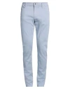 Tramarossa Man Pants Sky Blue Size 35 Cotton, Polyester, Elastane In Blue