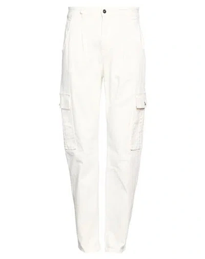 Tramarossa Man Pants White Size 28 Cotton, Elastane