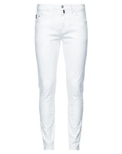 Tramarossa Man Pants White Size 36 Cotton, Polyester, Elastane