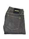 Tramarossa Michelangelo Solid Cotton Jeans In Black