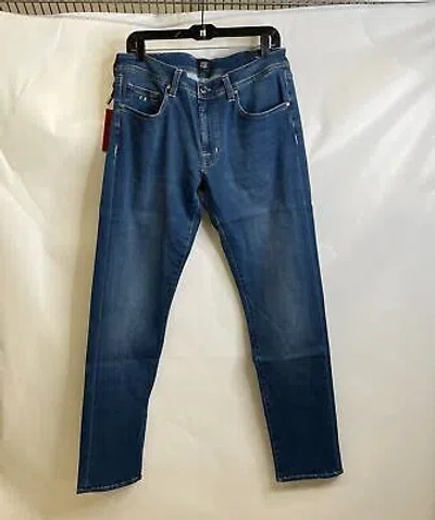 Pre-owned Tramarossa Michelangelo Zip Jeans Men's Size 34x32 Blue