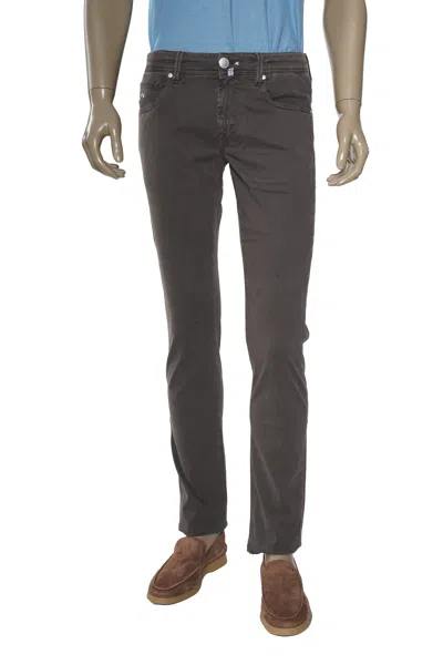 Tramarossa Michelangelo Zip Solid Cotton-modal Trousers In Black