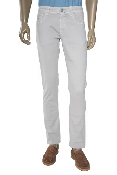 Tramarossa Michelangelo Zip Solid Cotton-modal Trousers In Gray