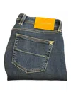 Tramarossa Michelangelo Zip Super Stretch Denim Jeans In Blue