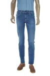Tramarossa Michelangelo Zip Super Stretch Denim Jeans In Blue