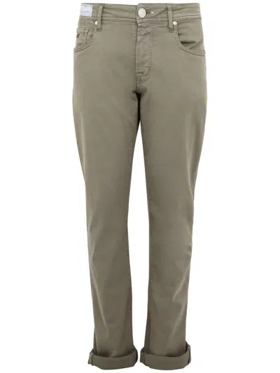 TRAMAROSSA OLIVE GREEN DENIM JEANS