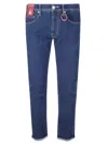 Tramarossa Slim Fit Deep Blue Denim Jeans In Blue