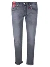 Tramarossa Slim-fit Grey Denim Jeans In Gray
