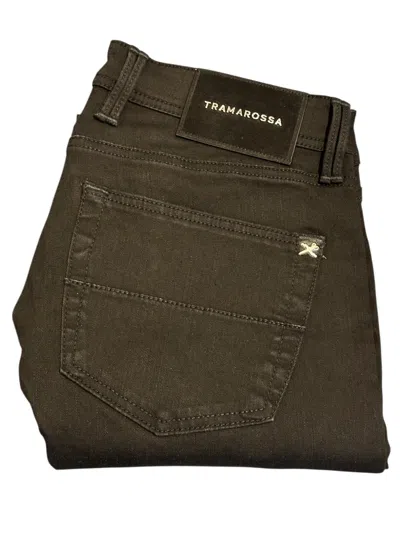 Tramarossa Solid Black Denim Pants