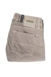 Tramarossa Solid Corduroy Cotton Pants In Pink