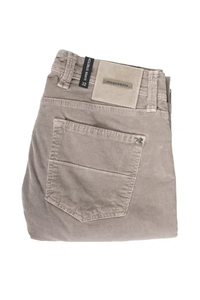 Tramarossa Solid Corduroy Cotton Pants In Pink