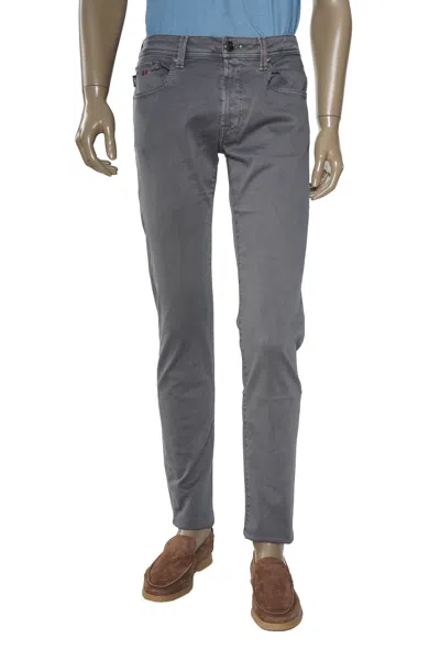 Tramarossa Solid Cotton Pants In Gray
