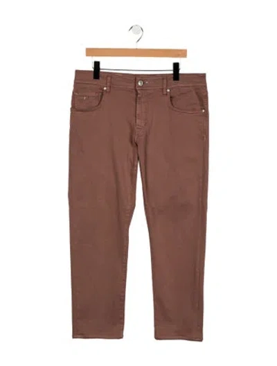 Pre-owned Tramarossa Straight-leg Jeans In Brown