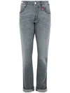 Tramarossa Grey 'michelangelo' Jeans In Cotton In Gray