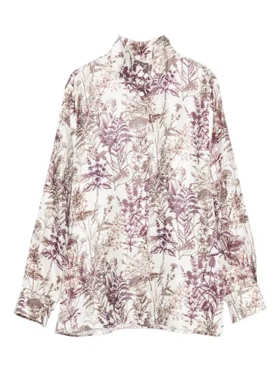 TRAME AUREE TRAME AUREE PRINTED SILK SHIRT