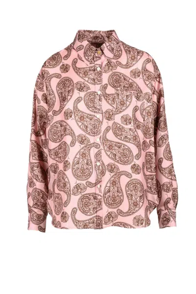 Trame Auree Silk Shirt - Pink