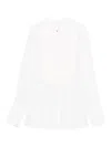 Trame Auree Pleated-panel Shirt In White