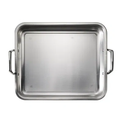 Tramontina 16.94 In. Stainless Steel Prima Lasagna Gourmet Roasting Pan With Basting Grill