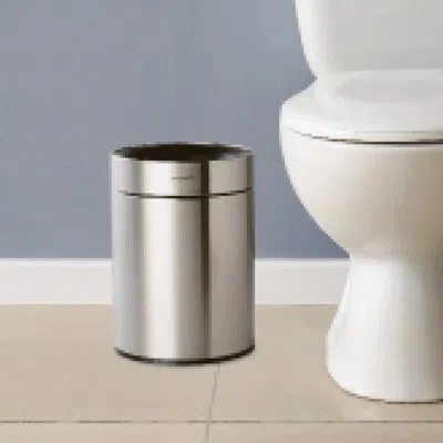Tramontina 2 Gallon Stainless Steel Round Open Top Bin