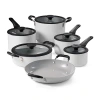 Tramontina Aluminum Ceramic 11-pc. Nesting Cookware Set In White