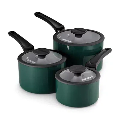 Tramontina Aluminum Ceramic 6-pc. Nesting Cookware Set In Green