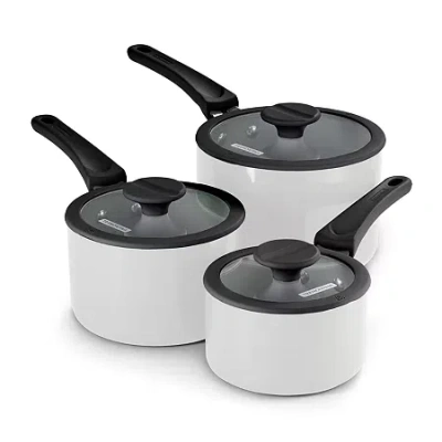 Tramontina Aluminum Ceramic 6-pc. Nesting Cookware Set In White
