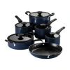 Tramontina Aluminum Non-stick 11-pc. Nesting Cookware Set In Blue