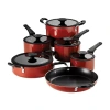 Tramontina Aluminum Non-stick 11-pc. Nesting Cookware Set In Red
