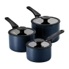 Tramontina Aluminum Non-stick Sauce Pan 6-pc. Nesting Set In Blue