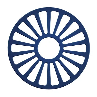 Tramontina Bestow Enameled Cast Iron Round Trivet In Gradated Cobalt