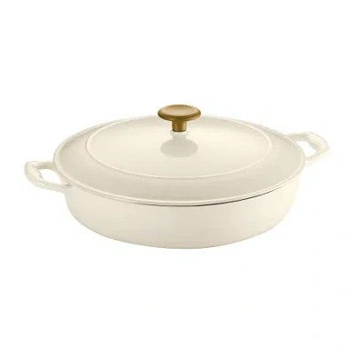 Tramontina Cast Iron Braising Pan In White
