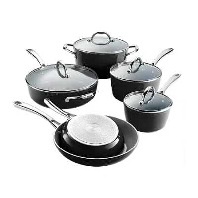 Tramontina Ceramic 10-pc. Cookware Set In Black