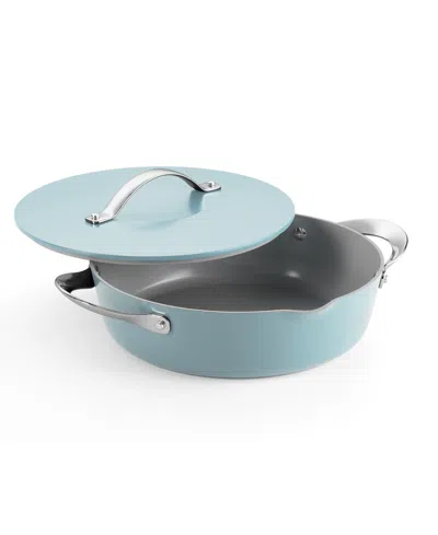 Tramontina Fiora Ceramic Non-stick 4.25-quart Multipurpose Pan In Blue
