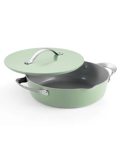 Tramontina Fiora Ceramic Non-stick 4.25-quart Multipurpose Pan In Green