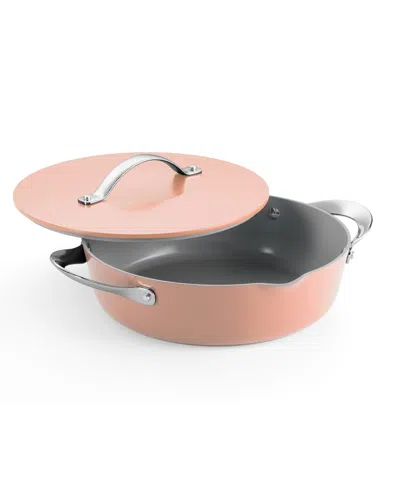 Tramontina Fiora Ceramic Non-stick 4.25-quart Multipurpose Pan In Pink