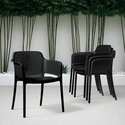Tramontina Gabriela Ocean Sustainable Dining Armchair – Part Of The Ocean +clean Collection In Black