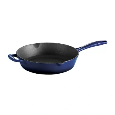 Tramontina Gourmet 10" Enameled Cast Iron Skillet In Blue