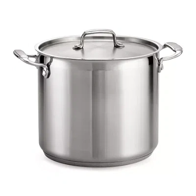 Tramontina Gourmet 12-qt. Tri-ply Covered Stock Pot In Gray