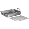 Tramontina Gourmet 15" Stainless Steel Roasting Pan In Gray