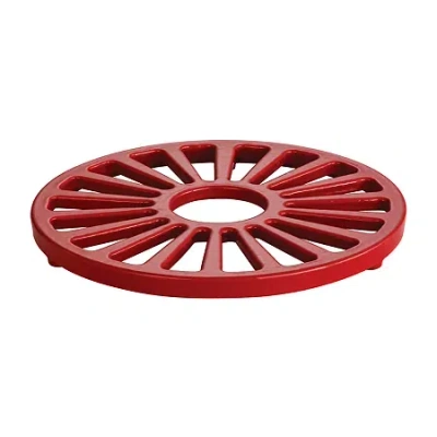 Tramontina Gourmet 7" Enameled Cast Iron Round Trivet In Red