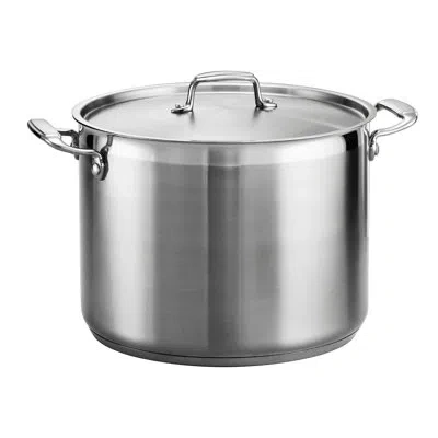 Tramontina Gourmet Aluminum Stock Pot With Lid In Stainless Steel